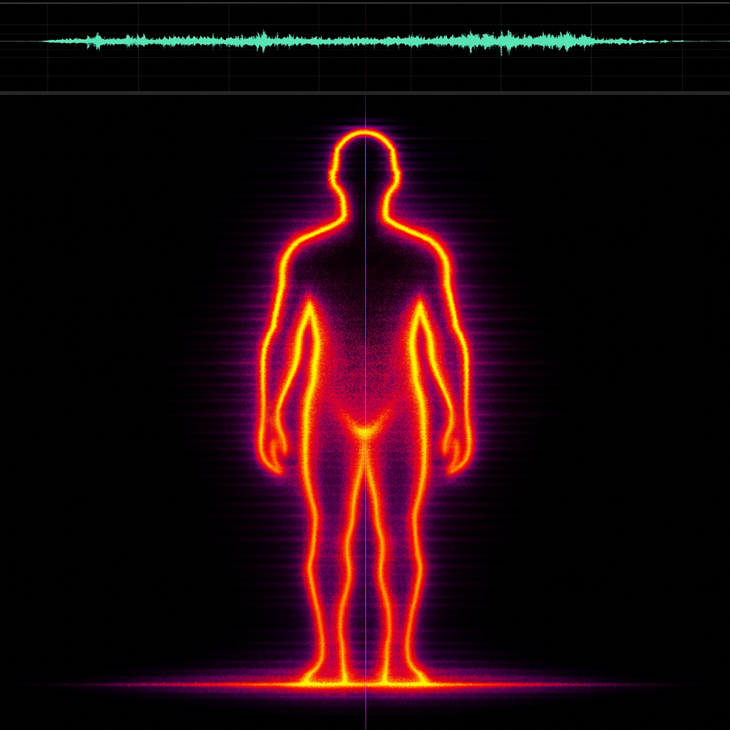 Human figure spectrogram visualization